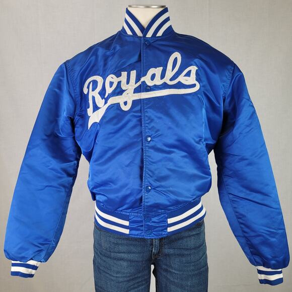 Vintage 80s/90s Starter Kansas City Royals Satin Jacket Sz XL - Picture 1 of 10